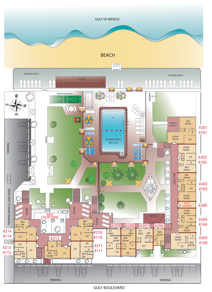 Schematic layout of the property